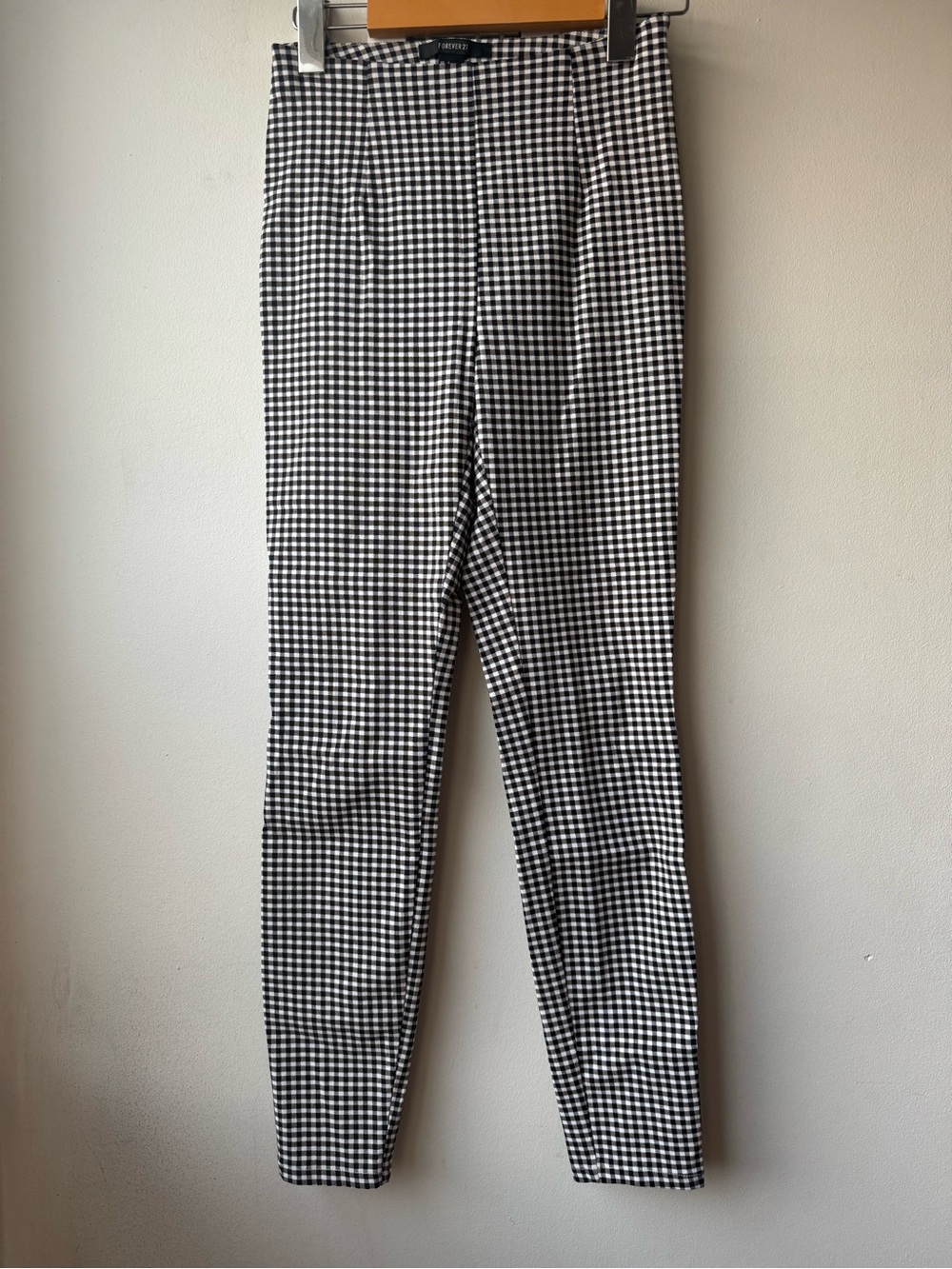Slim Fit Black & White Gingham pants